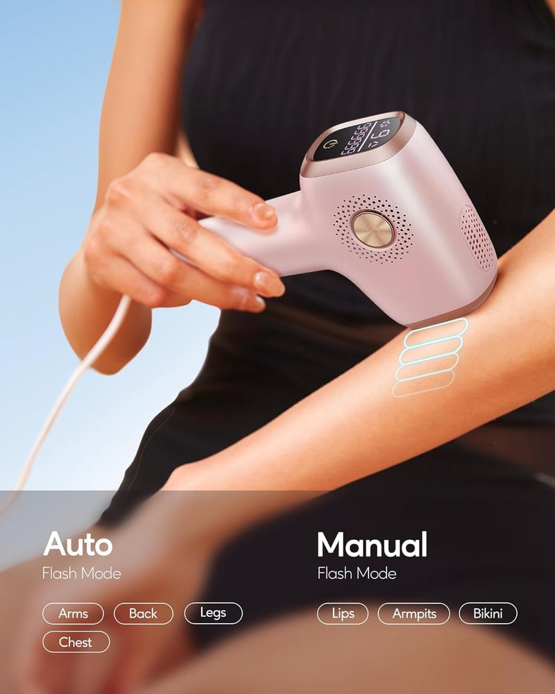 innza IPL Hair Removal with Ice Cooling Care Function for Women,Long-Lasting Results,999,999 Flashes Painless IPL Hair Remover, Hair Removal Device for Armpits Legs Arms Bikini Line - Image 5